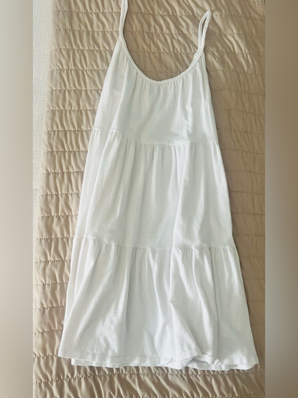 Old Navy White Tiered Mini Dress